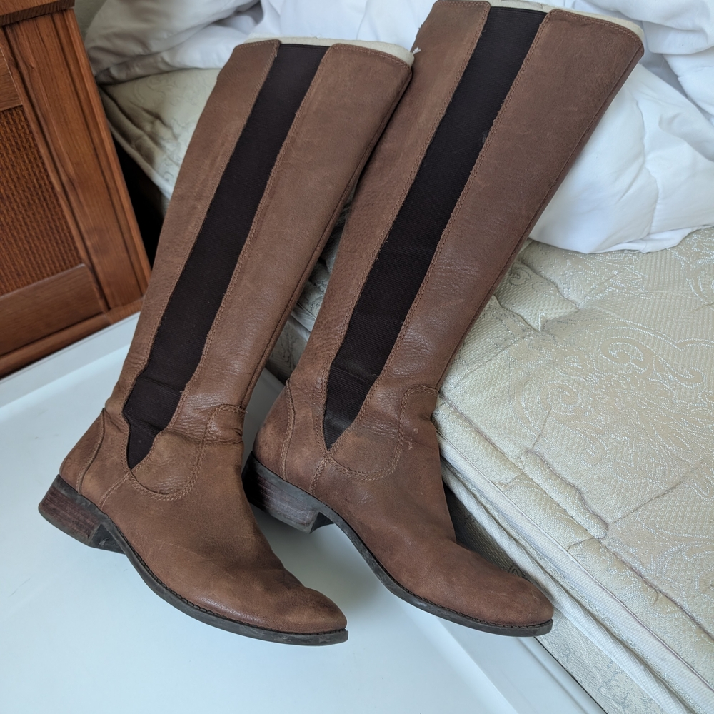 Jessica Simpson Brown Leather Knee-High Boots